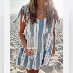 Mumu - Emme Tie Dress- sailboat stripe